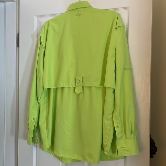 REEL Legends Lime Green Fishing Shirt - Medium - Picture 9 of 11